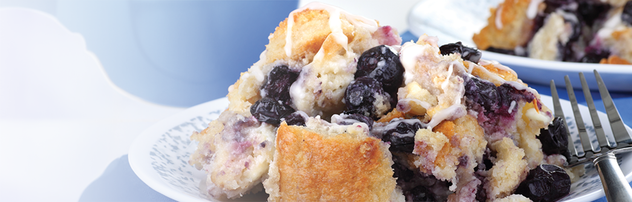 Diabetic Blueberry Bread Budding Recipe from Glucerna